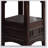 Round Counter-Height Dining Table With Shelves, Solid Wood Finish For Compact And Stylish Dining