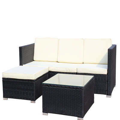 Pe Patio : 5, , Beige Cushioned & Table Harmony: Cushions, Coffee