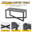 Ensemble de conversation de patio en osier 2 pièces avec coussins et table basse-1408892473