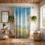 Flora Blossom - 1 Piece Standard Shower Curtain-1269349577