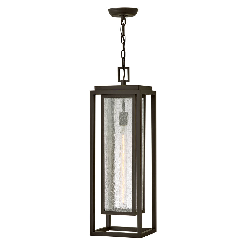 Hinkley Republic Large Hanging Lantern, Oil Rubbed Bronze