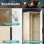 186*80*80CM Modern Simple Corner Wardrobe With High Light UV Door Panel,Solid Wood Style-488753252