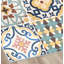 Alcia Vinyl Machine Printed Area Rug-753357010