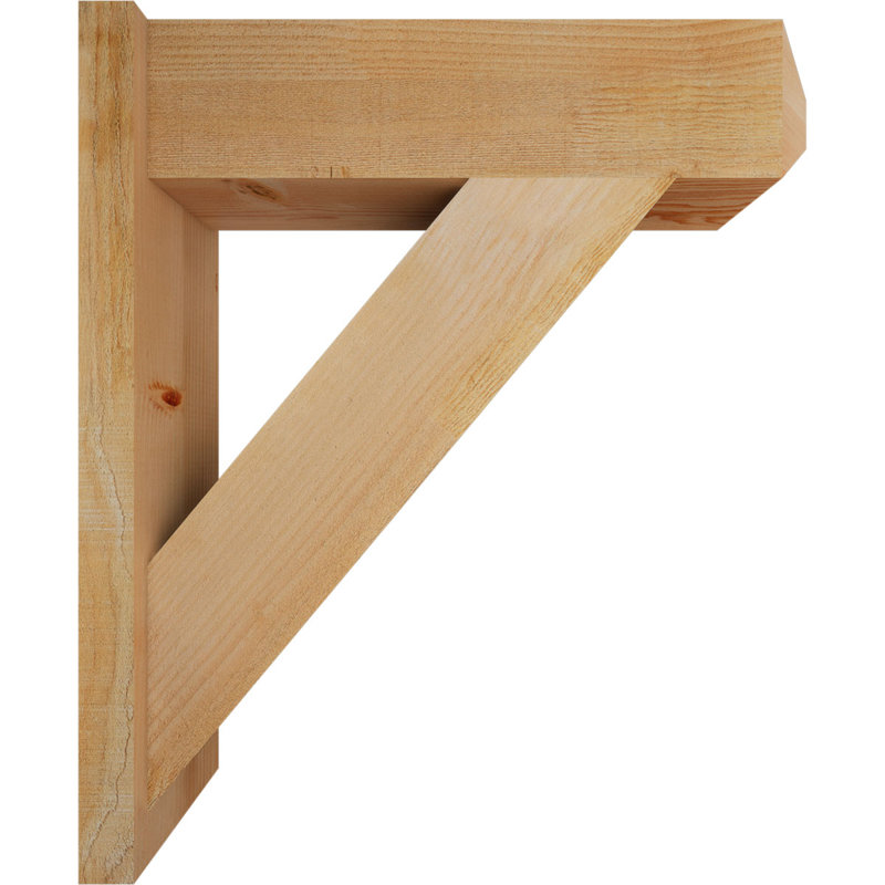 Artisan traditionnel en bois rustique, P 28 po x H 32 po, Sapin Douglas de 8 po (sciage brut)