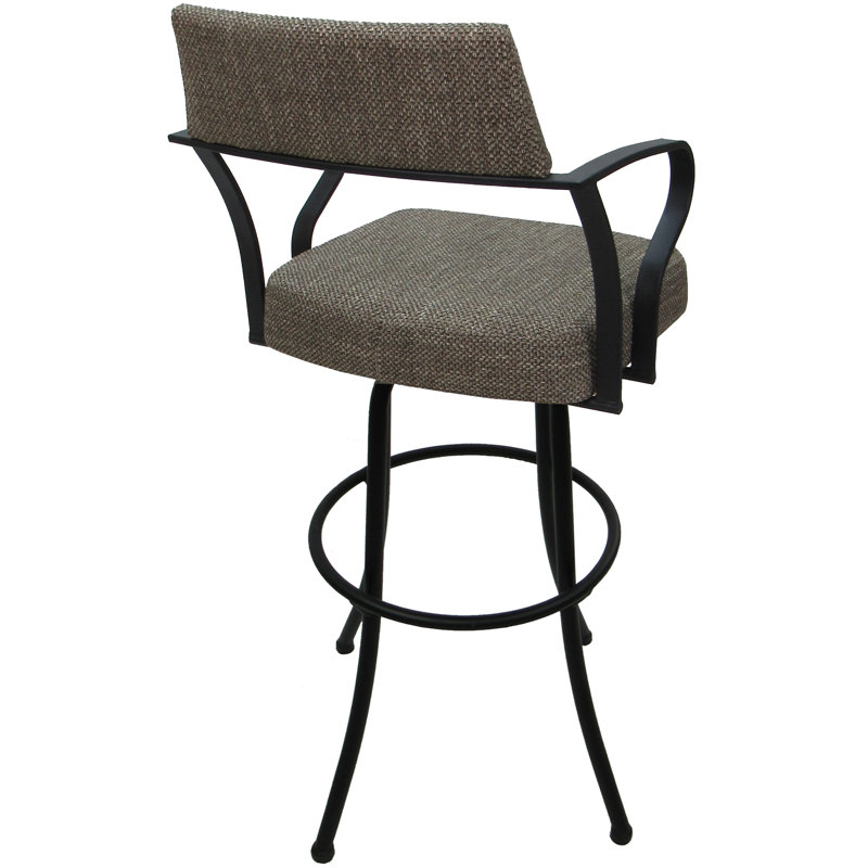 Très grand tabouret pivotant 34 po Gendt, Noir
