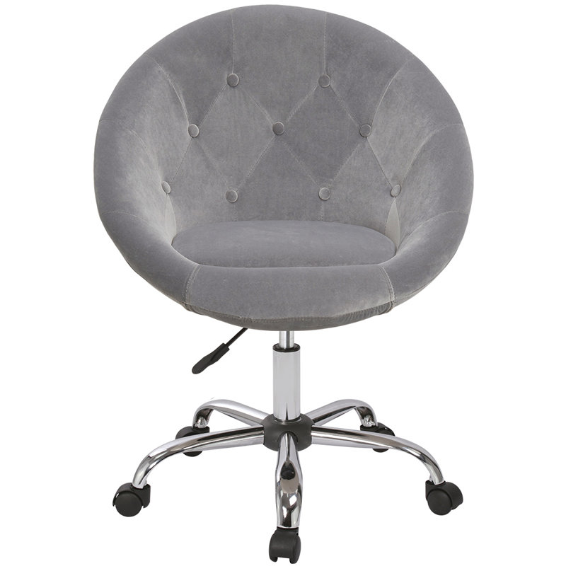 Task Chair, Grey Velvet