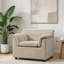 Fauteuil d'appoint rembourré surdimensionné et déhoussable de 97 cm de large, fauteuil en chenille, canapé une place pour salon-44177346