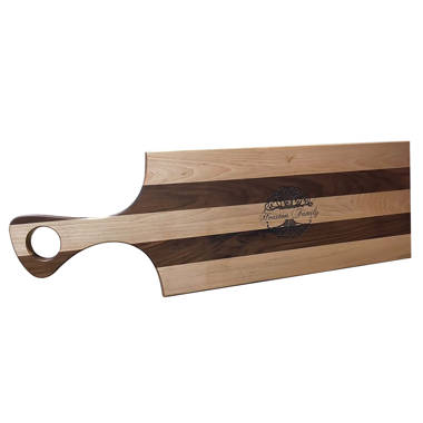 A & E Millwork Maple/Mahogany/Purple Heart Wood American Flag Design Cutting  Board