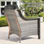 Ensemble de 6 chaises d'extérieur en rotin pour l'extérieur avec coussins et table de feu-1426352483