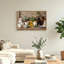 Ensemble de 1 tableau sur toile représentant une nature morte à base de plantes-129320946-129320936