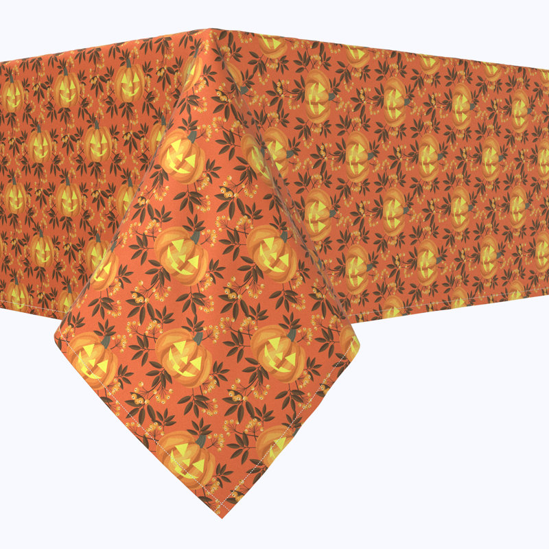 Hackensack Geometric Halloween Tablecloth, 84" L x 60" W
