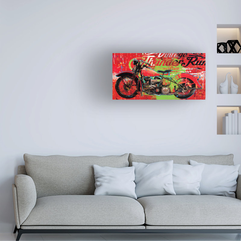 Art sur toile «Bachelor Porter Hastings Encino Thunder Run», H 10 po x l 19 po