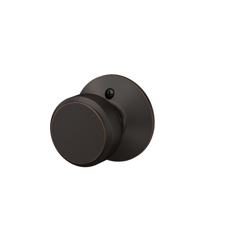 Bowery Single Dummy Knob with Plymouth Trim, Aged Bronze