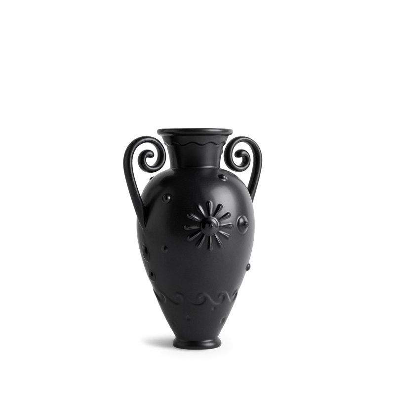 Pantheon Handmade Earthenware Jar, Black