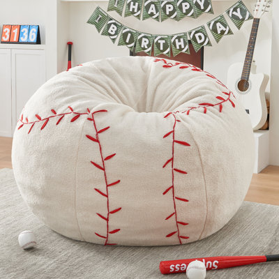 Memory Foam Filled Bean Bag Chair With Soft Printed Removeable Cover by Trule