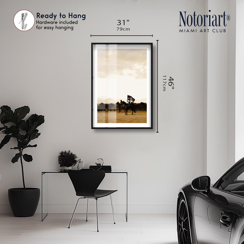 «Freedom Dream Shadowbox», reproduction d'art encadrée par Notoriart, cadre noir, 31 x 46, H 46 po x l 31 po, Noir