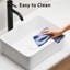 Lavabo vasque rectangulaire, drain de salle de bain 1 - 3/4 "blanc