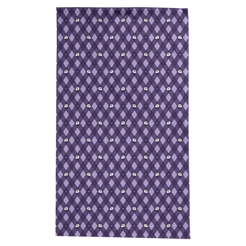 Nappe argyle crânes Avicia, Mauve