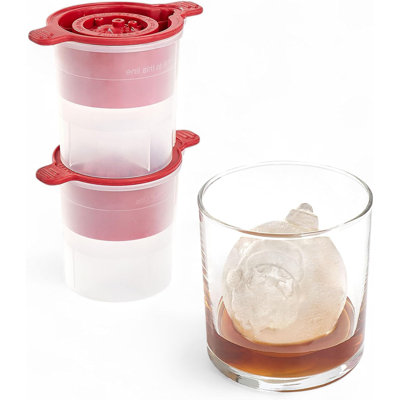 Santa & Reindeer Ornament Ice Mold S/2
