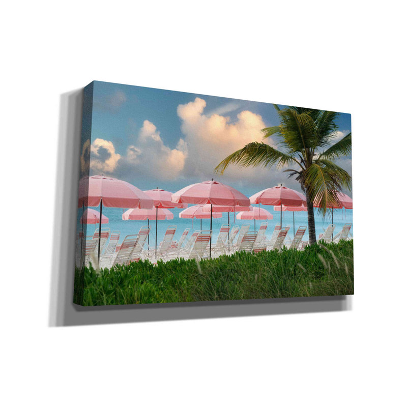 «Pink Umbrella» par Dennis Frates, impression sur toile tendue, H 40 po x l 60 po x P 1,5 po