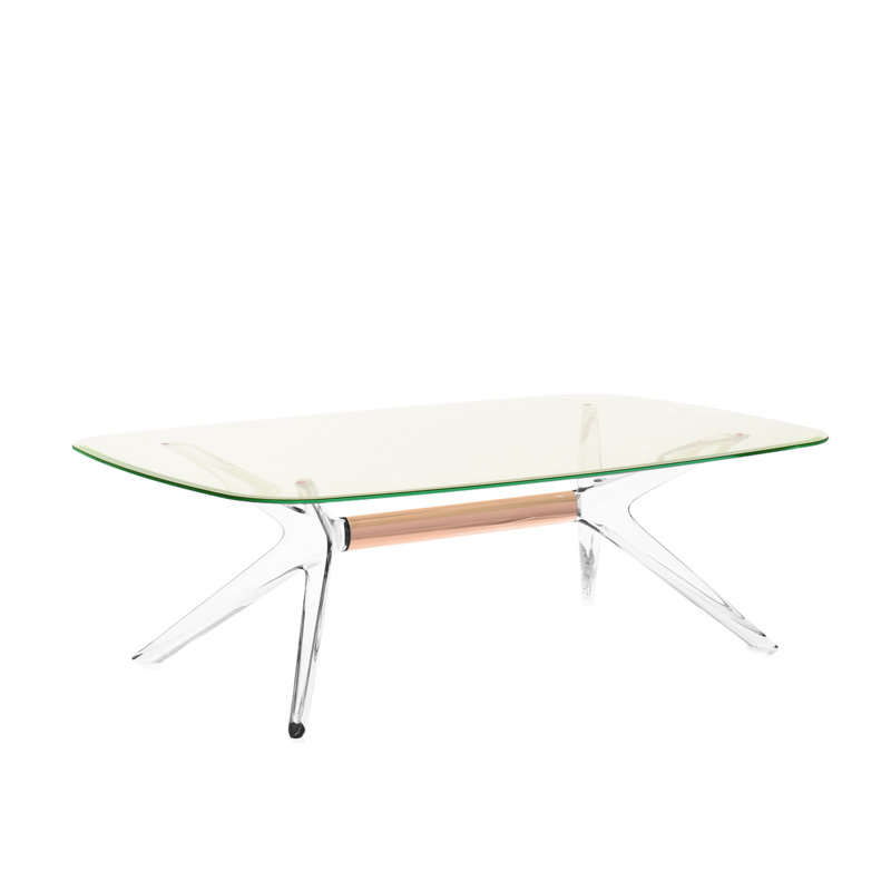 Blast Coffee Table, Crystal-Bronze, Yellow