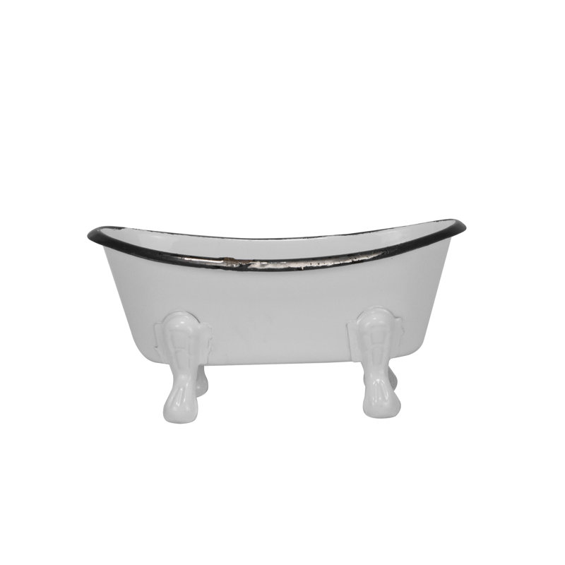 Mini porte-savon Kamel, Blanc / Noir