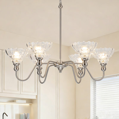  Luminaire suspendu rétro à 6 lumières pour îlot de cuisine Vintage