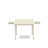 3 Piece Dining Set Contains a Rectangle Dining Table with Dropleaf and 2 Light Beige Upholstered Chairs, Table Color: Linen White-159930922-159930923-159930920