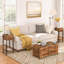 Slim Bedside Side Table with Storage-114295196