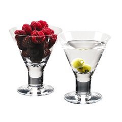 SULLIVANS 6 oz. Clear Snowflake Martini Glass - Set of 4 G8444