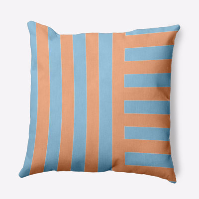Striped Polyester Throw Pillow