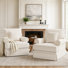 Chaises pivotantes avec accoudoirs roulés Mercury Modern Farmhouse