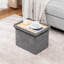 Repose-pieds de rangement pliable avec couvercle réversible-247067833