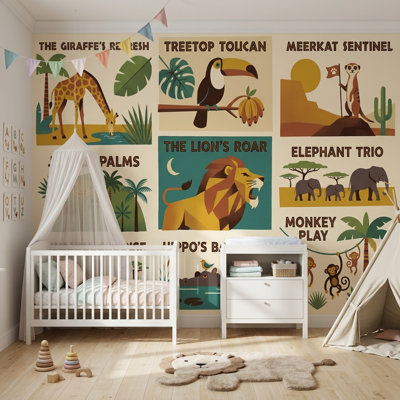 Papier peint rétro Mid Mid Modern