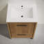 Meuble-lavabo autoportant 24 po en chêne brun avec comptoir d'évier Virage-119665154-119665156-119665157