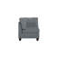 Canapé modulaire gris 6 pièces avec 2 canapés d'angle