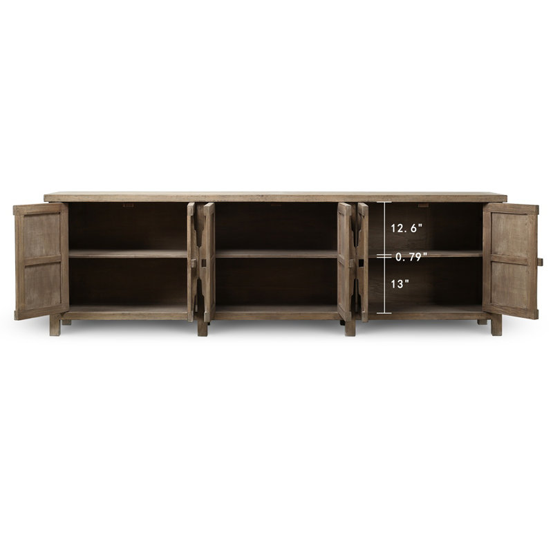 Buffet 110 pouces de long avec six portes Nico