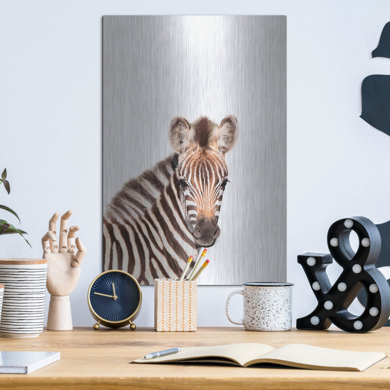 «Baby Zebra» par Tai Prints, H 16 po x l 12 po