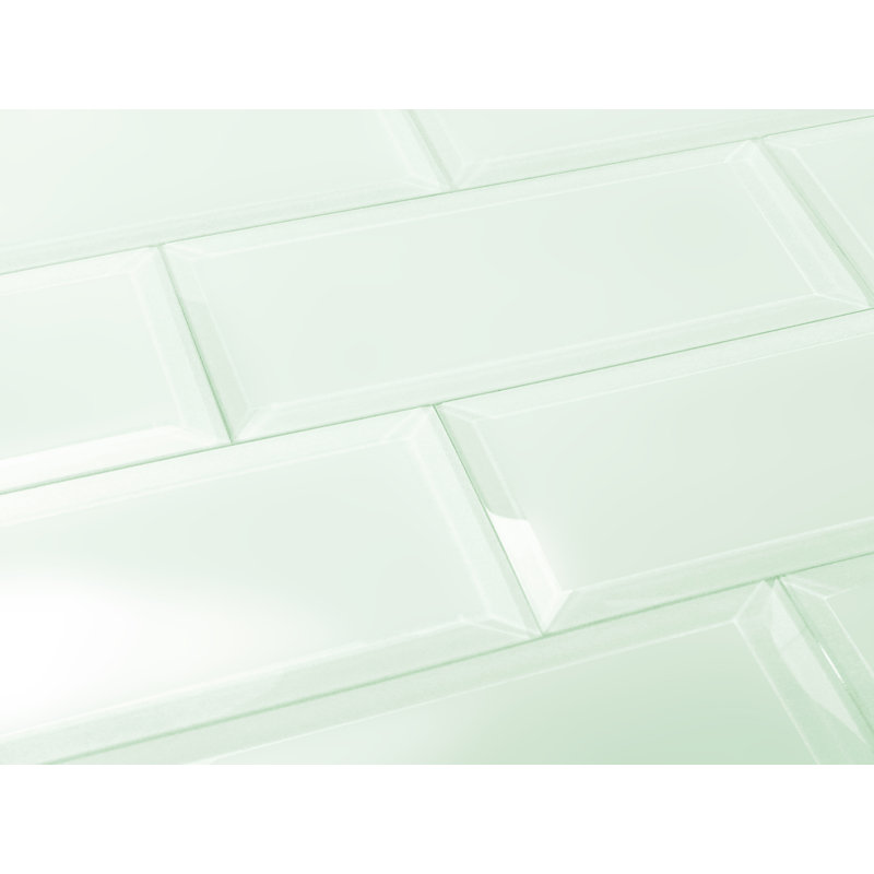 SAMPLE-Frosted Elegance Matte Glass Peel & Stick Subway Tile