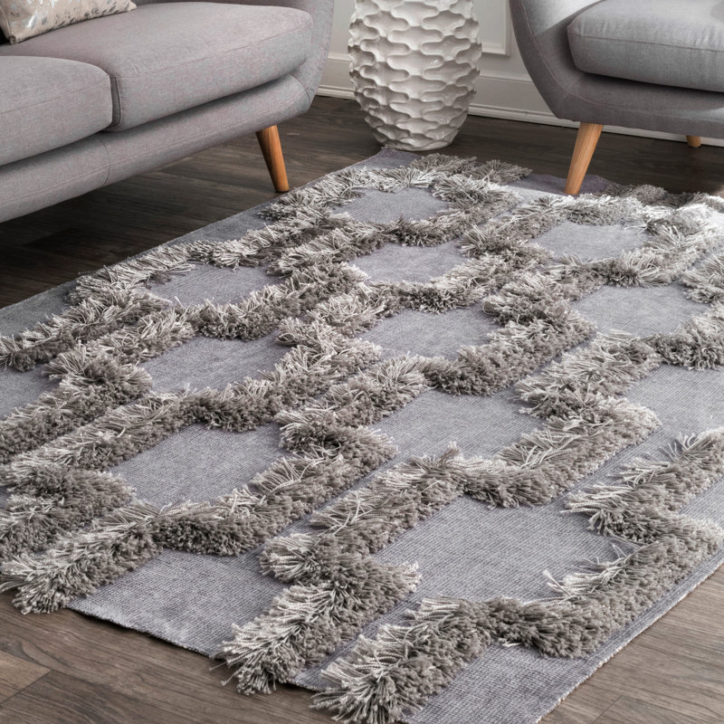 Geometric Indoor Rug, Rectangle 5' x 8'