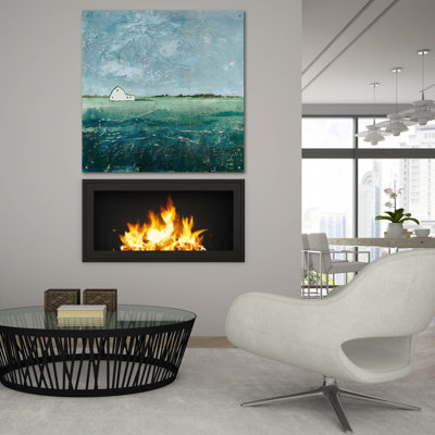 Art mural en verre patiné «Weathered And Wise No. 1» par Max Maxx, 36 po x 36 po