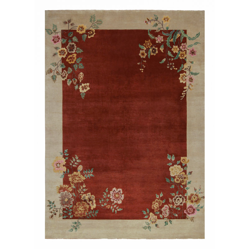 Wool Floral Area Rug