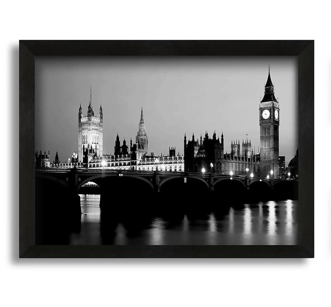 Gerahmtes Leinwandbild London Houses of Parliament mit Big Ben