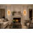 2-Light Gold Stainless Steel Rod Wall Sconce