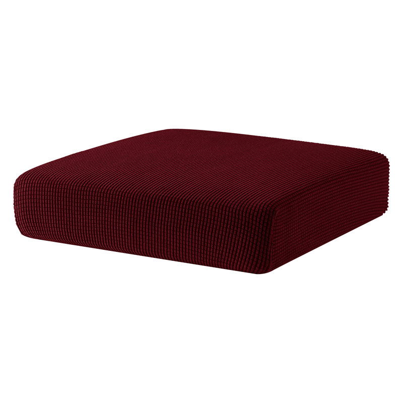 Box Cushion Armchair Slipcover, Wine