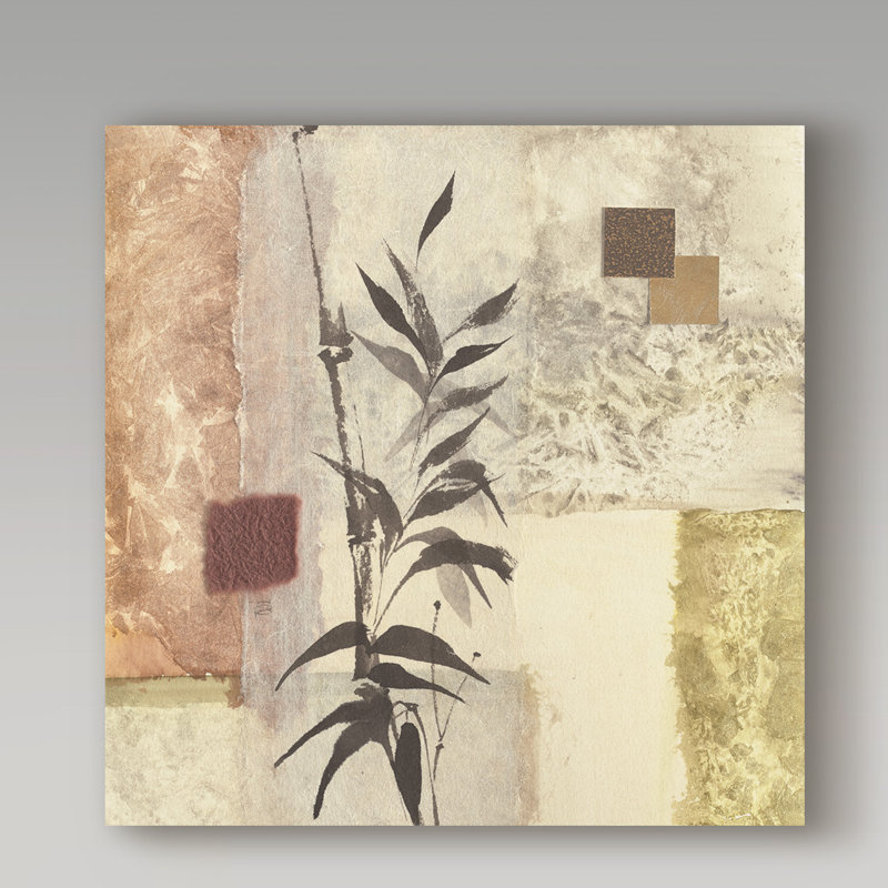 « texture bambou i », reproduction de peinture à l’acrylique sur toile tendue, H 24 po x l 24 po x P 2 po
