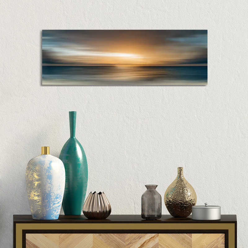 In The Beginning by Nan - Wrapped Canvas Panoramic Print, 30.48 cm H x 91.44 cm W x 1.91 cm D