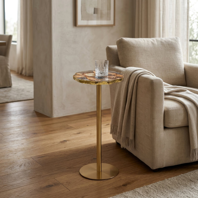 Table d'appoint ronde Carnelian
