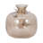 Decorative Rounded Glass Flower Vase for Table Home Decor - Elegant Butterfly Metal Accent for Console, or Tabletop Styling- 10", Gold & Metallic