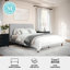 Lit plateforme tapissier avec tête de lit passepoilée Martha Stewart Britta-97967475-97967474